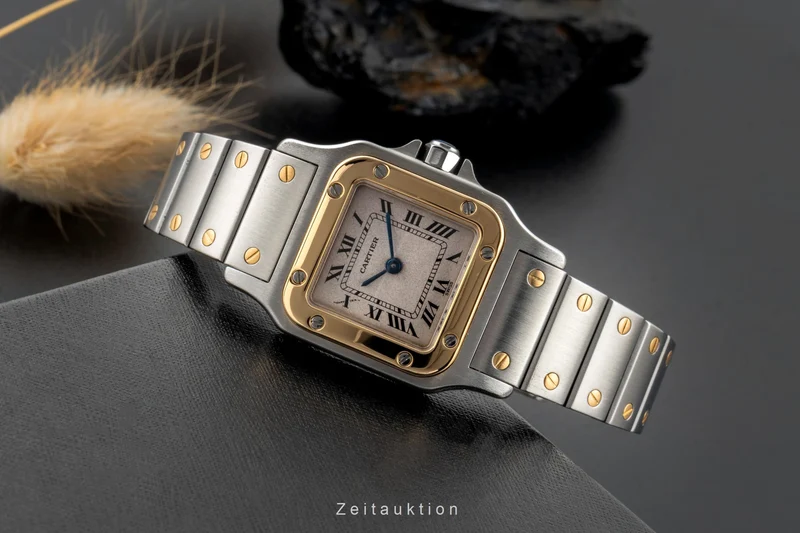 Cartier Santos steel / gold quartz women's watch W20012C4 [2507518]