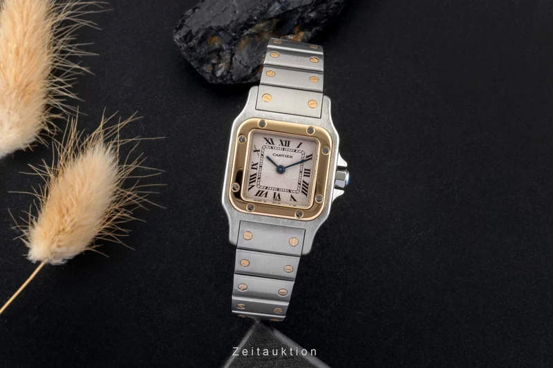 Cartier Santos steel / gold quartz women's watch W20012C4 [2507518]