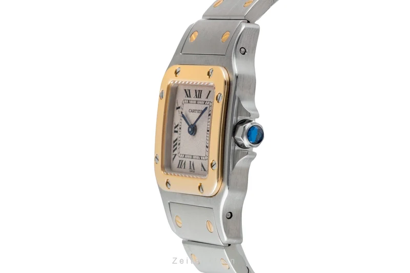 Cartier Santos steel / gold quartz women's watch W20012C4 [2507518]