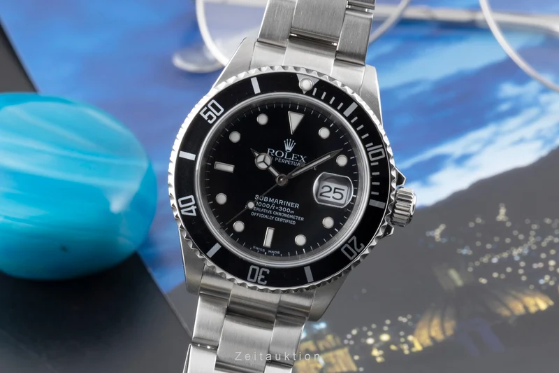 Rolex Submariner steel automatic men's watch 16610 T [2600857]