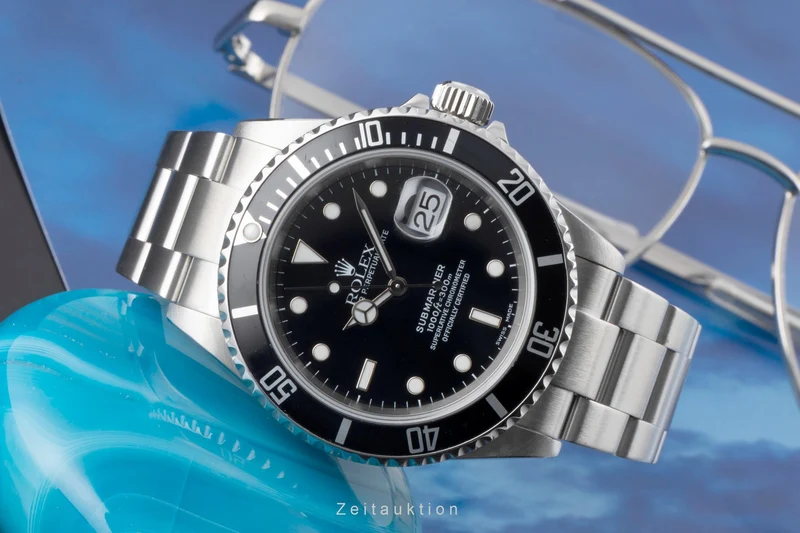Rolex Submariner steel automatic men's watch 16610 T [2600857]