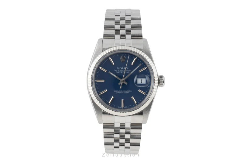 Rolex Datejust steel / white gold automatic men's watch 16014 Vintage [2501593]