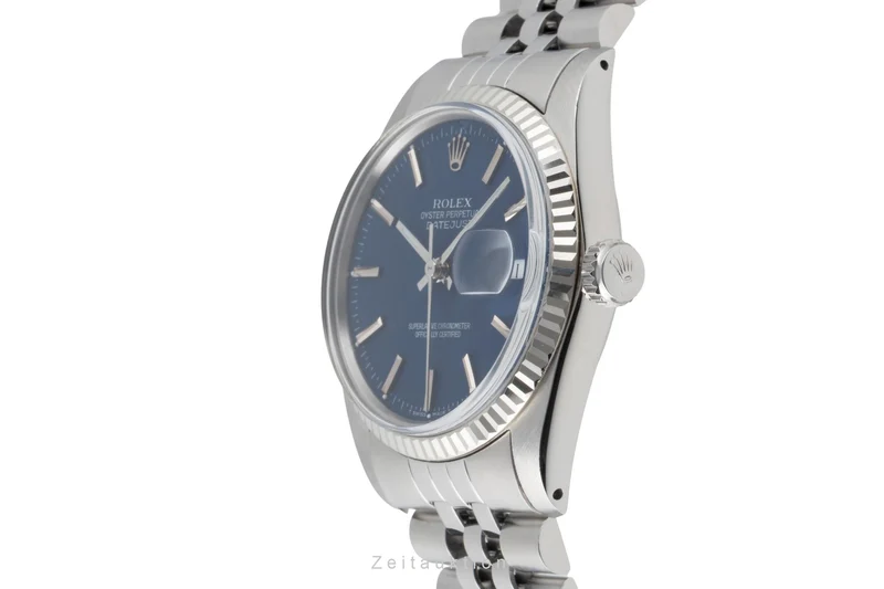 Rolex Datejust steel / white gold automatic men's watch 16014 Vintage [2501593]