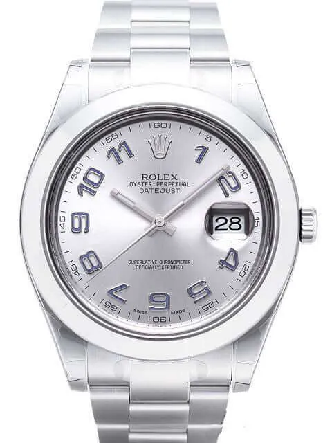 Rolex Datejust II 41 116300 Stahl Rhodium Arabisch
