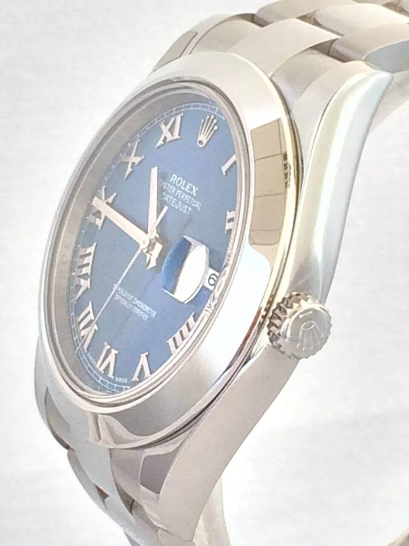 Rolex Datejust II 41 Stahl 116300 Blau Römisch