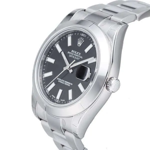 Rolex Datejust II 41 Stahl 116300 Schwarz Index