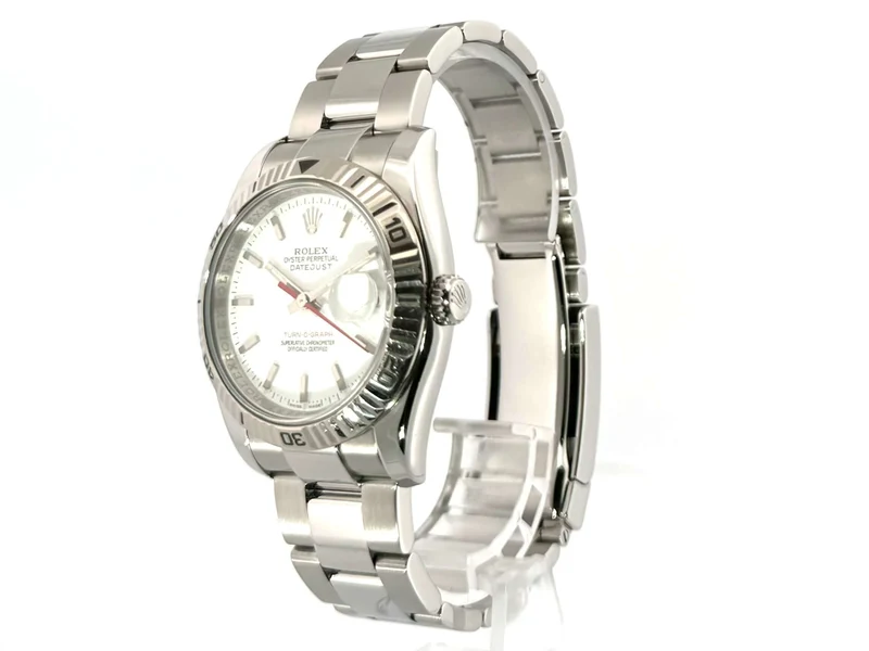 Rolex Datejust 36 Turn-O-Graph 116264 Weiß