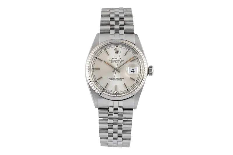 Rolex Datejust steel / white gold automatic men's watch 16014 [2600949]