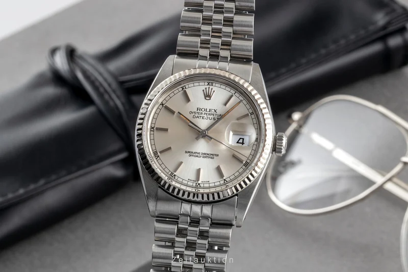 Rolex Datejust steel / white gold automatic men's watch 16014 [2600949]