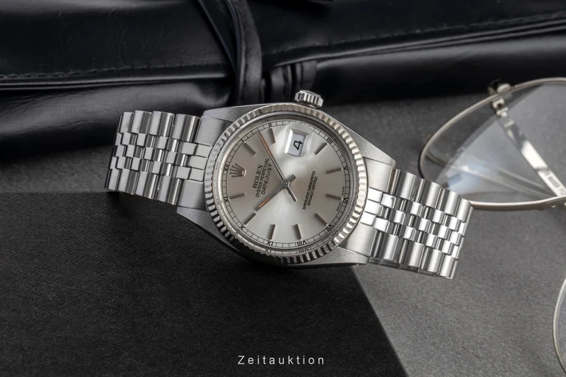 Rolex Datejust steel / white gold automatic men's watch 16014 [2600949]