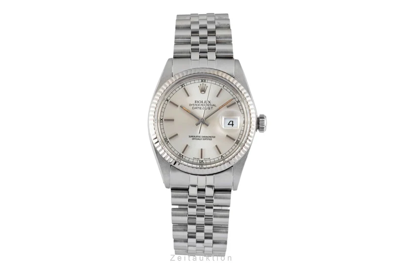 Rolex Datejust steel / white gold automatic men's watch 16014 [2600949]