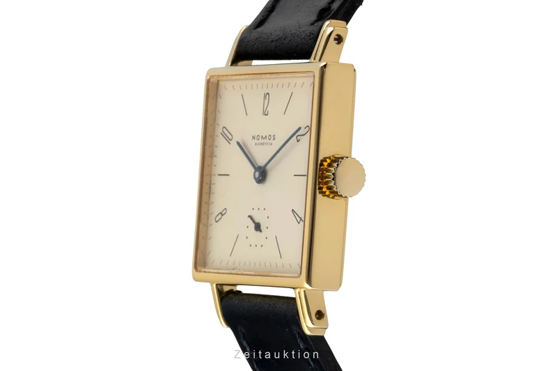 Nomos Tetra 18 ct gold manual winding men's watch Tetra Gold [2600704]