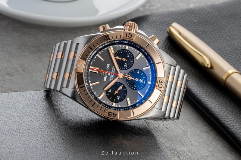 Breitling Chronomat chronograph steel / gold automatic men's watch UB0134101B1U1 LP: 14200EUR [2600722]