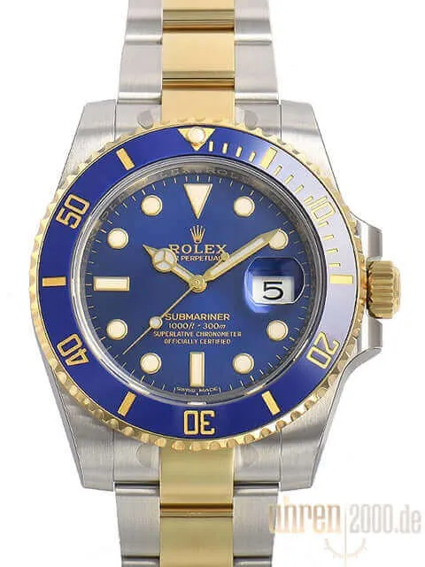 Rolex Submariner Date 116613 LB Stahl - Gold