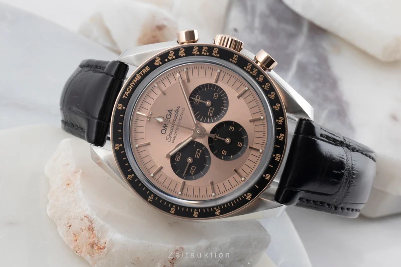 Omega Speedmaster Moonwatch chronograph steel / gold manual winding men's watch 310.23.42.50.99.001 LP: 12300EUR [2600906]