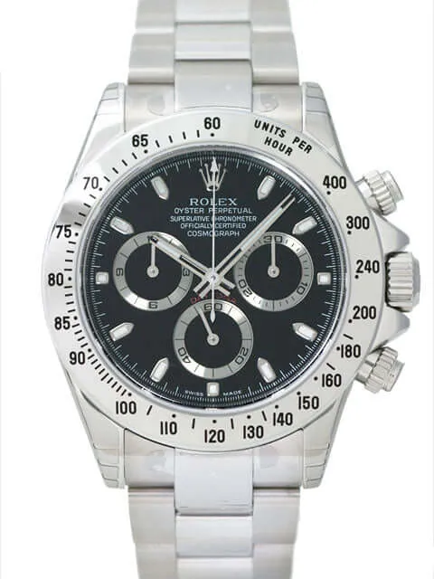 Rolex Daytona Stahl 116520 Schwarz