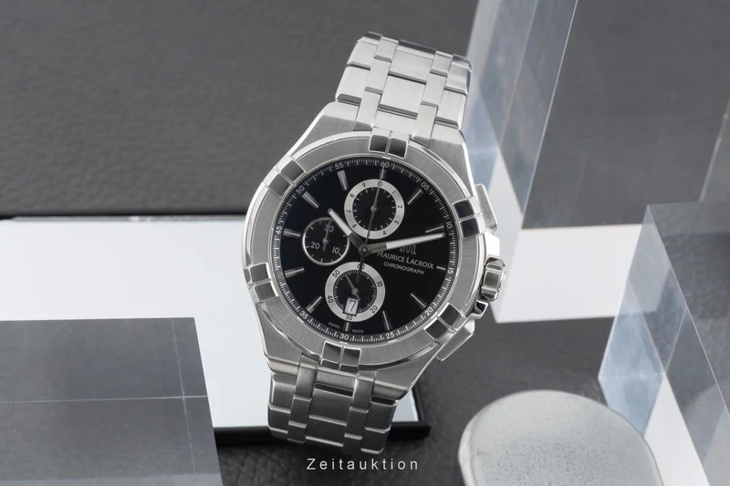 Maurice Lacroix Aikon chronograph steel quartz men's watch AI 1018-SS002-330-1 [2600841]