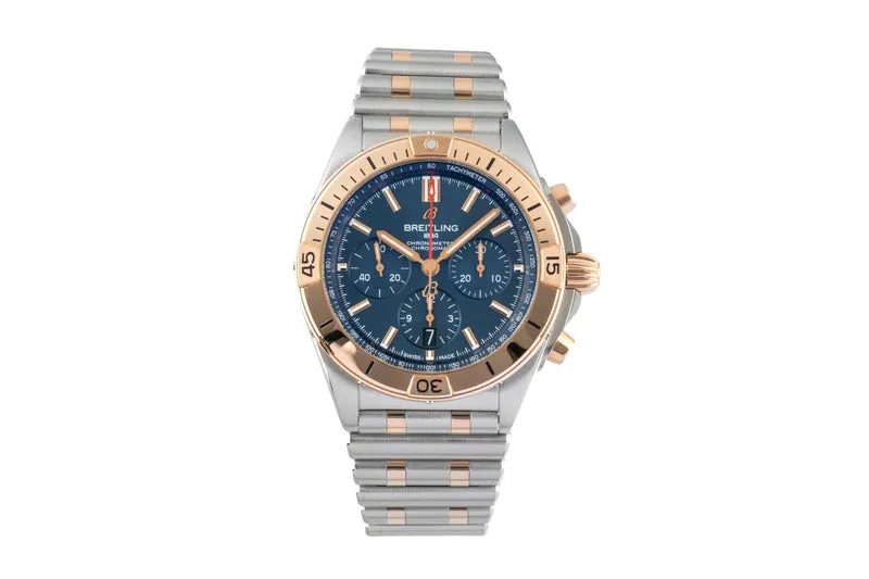 Breitling Chronomat chronograph steel / gold automatic men's watch UB0134101C1U1 LP: 14200EUR [2600506]