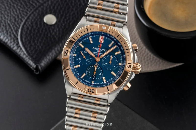 Breitling Chronomat chronograph steel / gold automatic men's watch UB0134101C1U1 LP: 14200EUR [2600506]