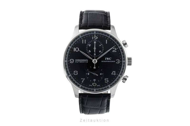 IWC Portugieser chronograph steel automatic men's watch IW371447 LP: 9100EUR [2600940]