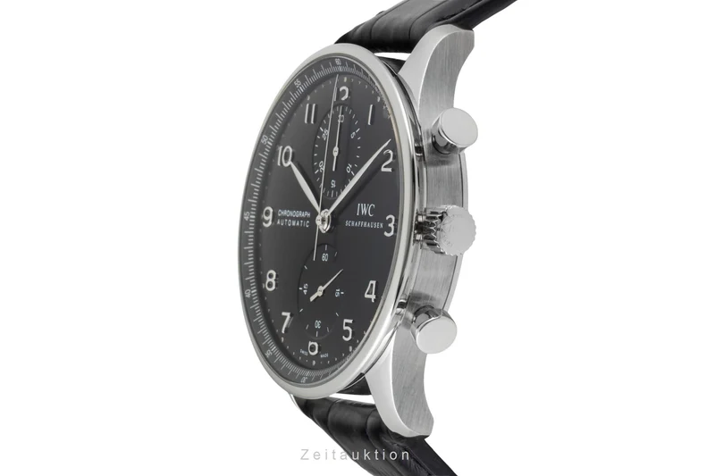 IWC Portugieser chronograph steel automatic men's watch IW371447 LP: 9100EUR [2600940]