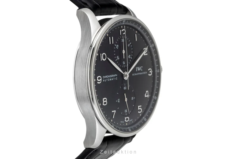 IWC Portugieser chronograph steel automatic men's watch IW371447 LP: 9100EUR [2600940]