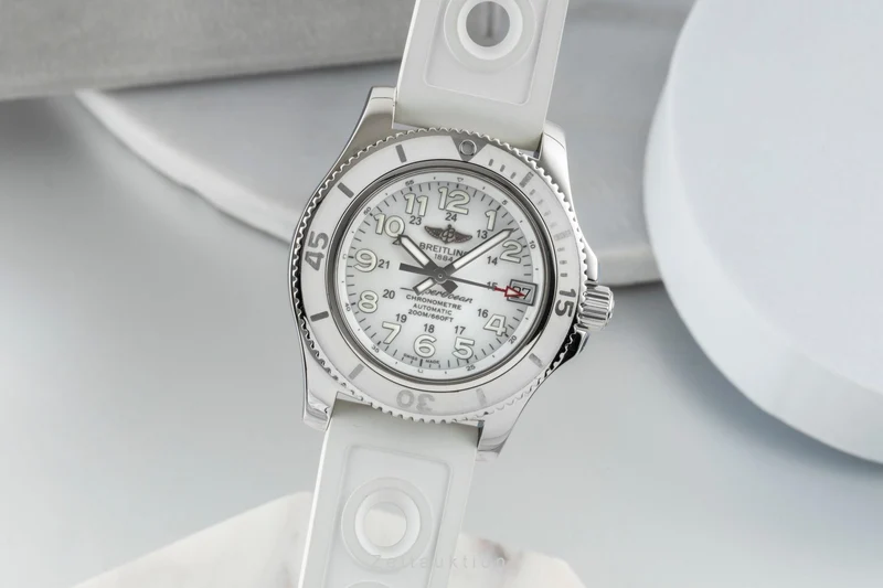 Breitling Superocean steel automatic women's watch A17312 LP: 3650EUR [2600873]