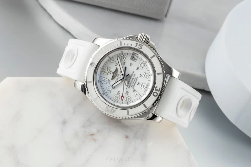 Breitling Superocean steel automatic women's watch A17312 LP: 3650EUR [2600873]