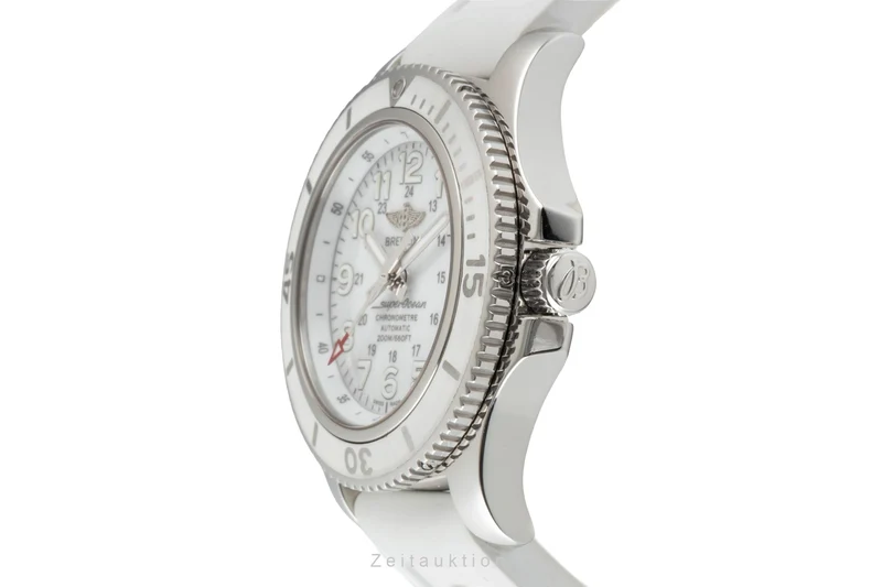 Breitling Superocean steel automatic women's watch A17312 LP: 3650EUR [2600873]