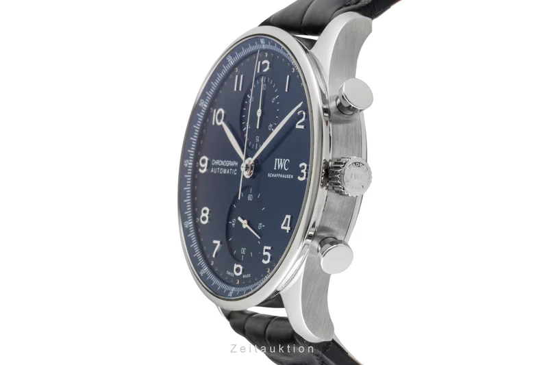 IWC Portugieser chronograph steel automatic men's watch IW371606 LP: 9100EUR [2600291]