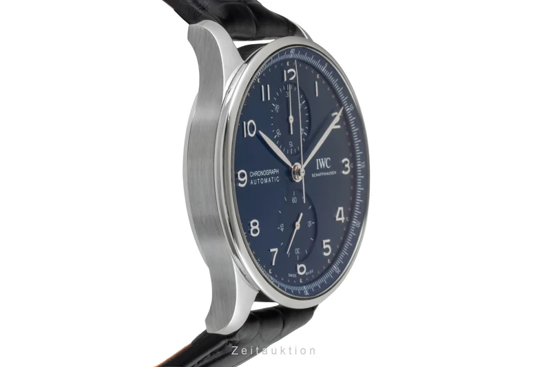 IWC Portugieser chronograph steel automatic men's watch IW371606 LP: 9100EUR [2600291]