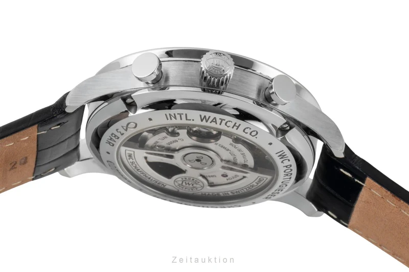 IWC Portugieser chronograph steel automatic men's watch IW371606 LP: 9100EUR [2600291]