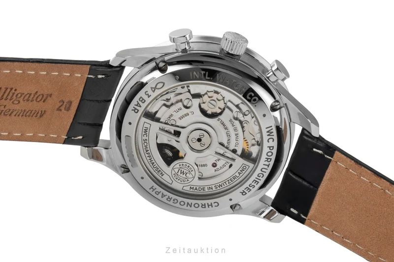 IWC Portugieser chronograph steel automatic men's watch IW371606 LP: 9100EUR [2600291]