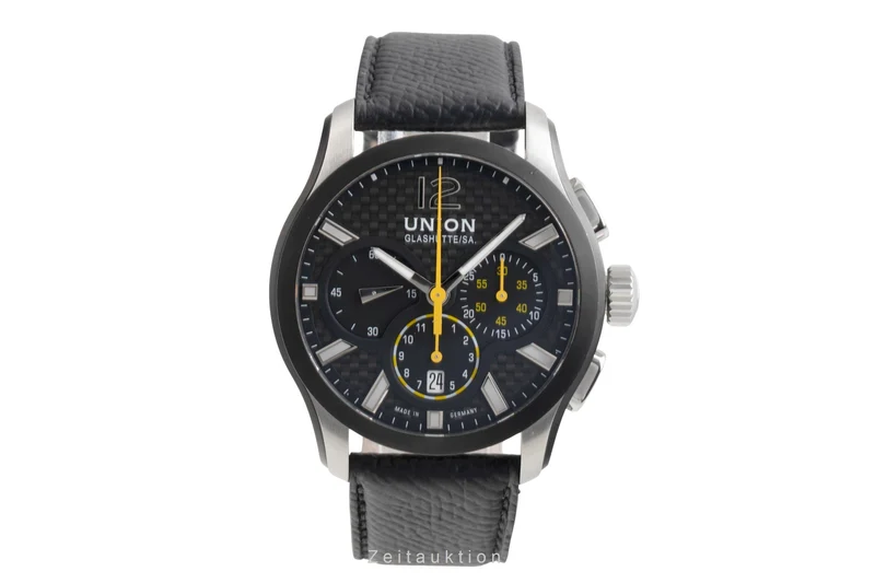 Union Glashütte Belisar chronograph steel automatic men's watch D002.627A LP: 2950EUR [2600817]