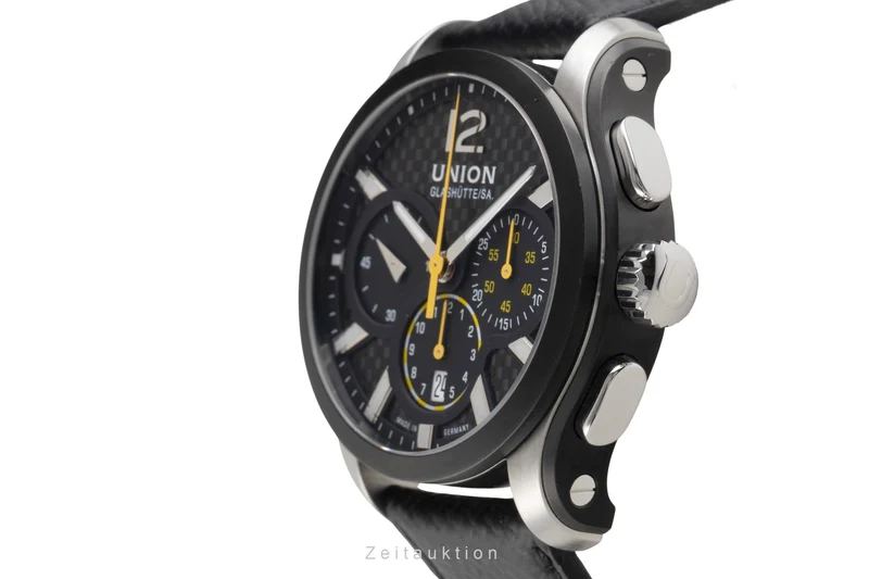 Union Glashütte Belisar chronograph steel automatic men's watch D002.627A LP: 2950EUR [2600817]