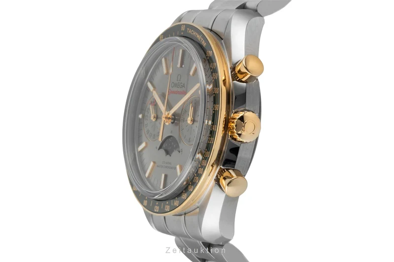 Omega Speedmaster chronograph steel / gold automatic men's watch 304.23.44.52.06.001 LP: 17000EUR [2506728]