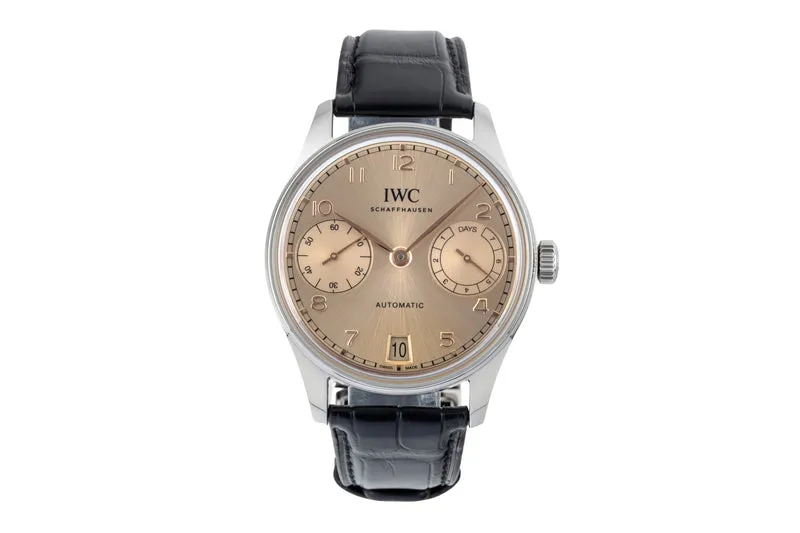 IWC Portugieser steel automatic men's watch IW501705 LP: 14000EUR [2600788]