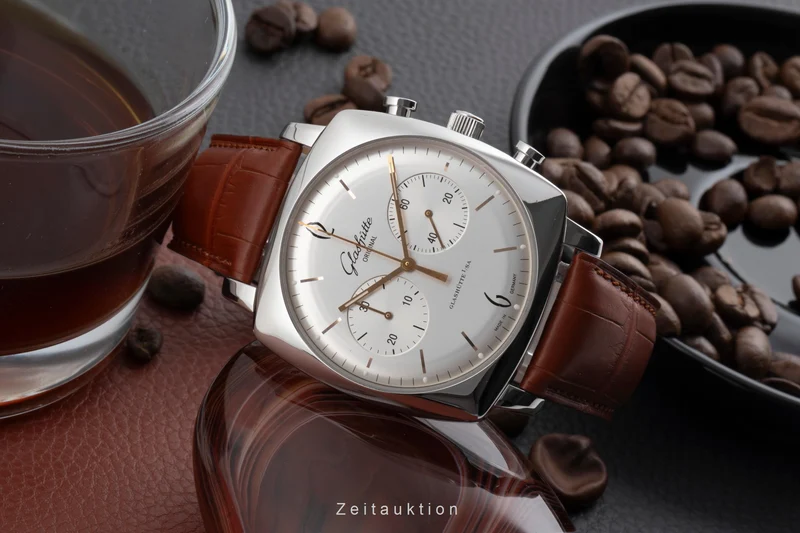 Glashütte Sixties chronograph steel automatic men's watch 1-39-34-03-32-04 LP: 8800EUR [2600713]