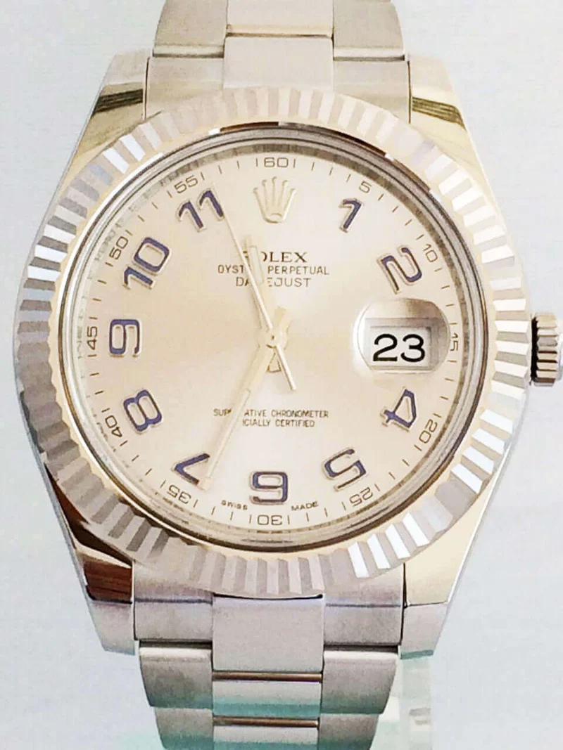 Rolex Datejust II 116334 Rhodium Arabisch
