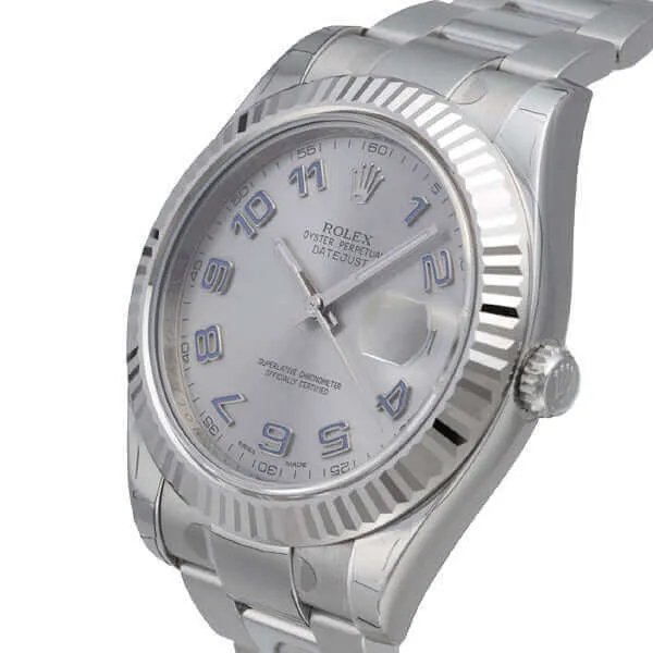 Rolex Datejust II 116334 Rhodium Arabisch