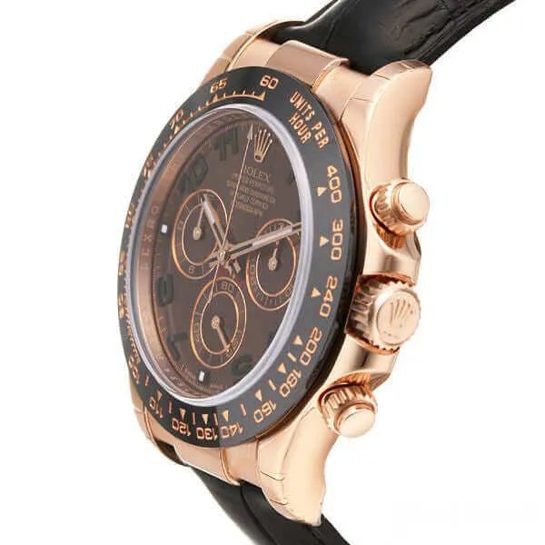 Rolex Cosmograph Daytona 116515 LN Rosegold Leder Choco