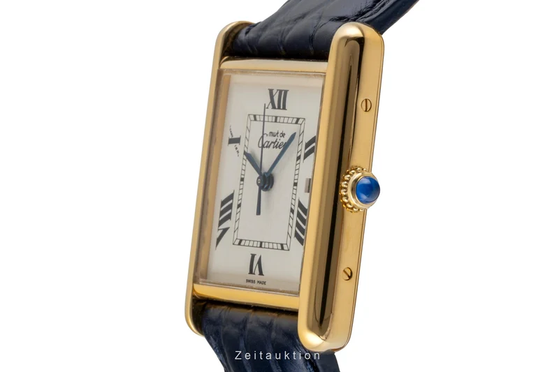 Cartier Tank silver-gilt quartz men's watch W1013754 [2600480]