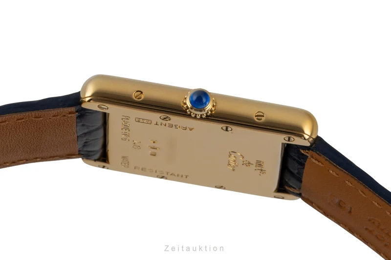 Cartier Tank silver-gilt quartz men's watch W1013754 [2600480]