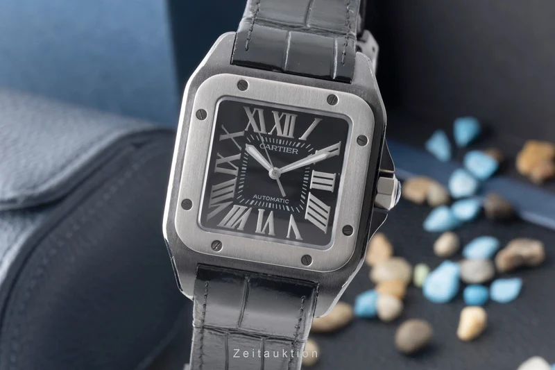 Cartier Santos 100 steel / titanium automatic men's watch W2020010 [2600871]
