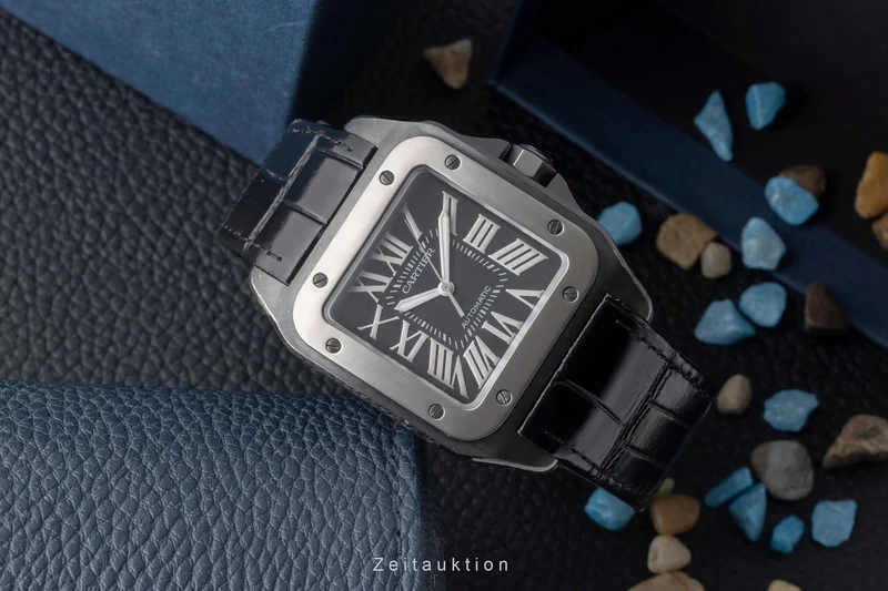 Cartier Santos 100 steel / titanium automatic men's watch W2020010 [2600871]