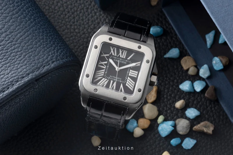 Cartier Santos 100 steel / titanium automatic men's watch W2020010 [2600871]