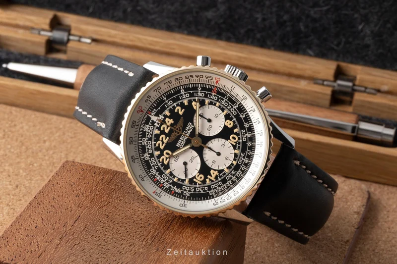Breitling Navitimer Cosmonaute chronograph steel / gold manual winding men's watch B12019 [2600116]