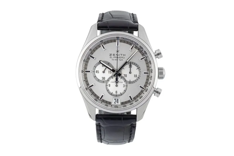 Zenith El Primero chronograph steel automatic men's watch 03.2040.400/04.C496 LP: 10800EUR [2506569]