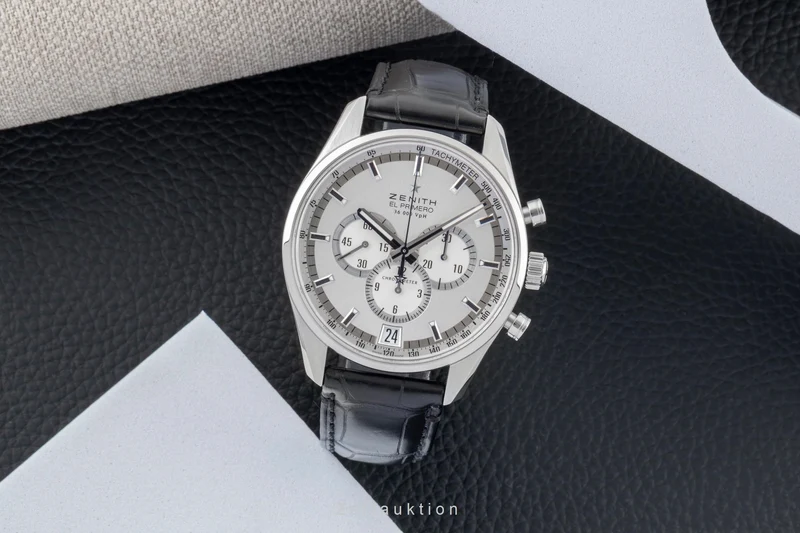 Zenith El Primero chronograph steel automatic men's watch 03.2040.400/04.C496 LP: 10800EUR [2506569]