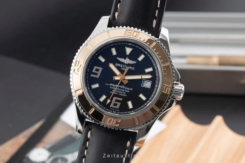 Breitling Superocean steel / gold automatic men's watch C1739112/BA77 LP: 7750EUR [2600816]